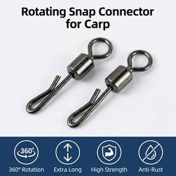Conector giratorio tipo Q de acero alto carbono resistente para carpa