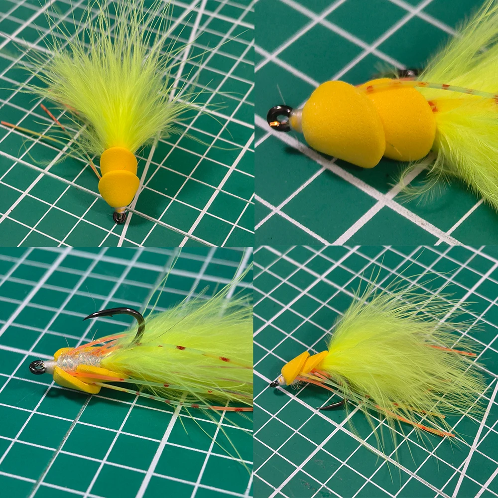 Variación de color amarillo en el señuelo
