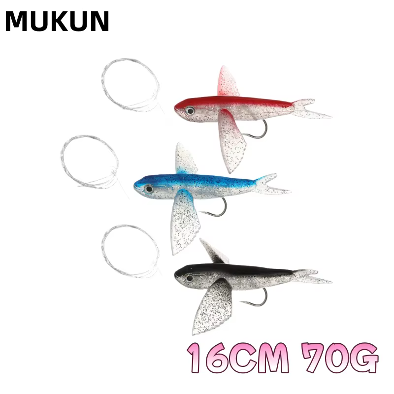 MUKUN Cebo blando 16,5 cm 70 g - para peces voladores grandes - imagen 2