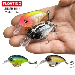 Minicrankbait Topwater wobblers flotantes para Lucio y Trucha