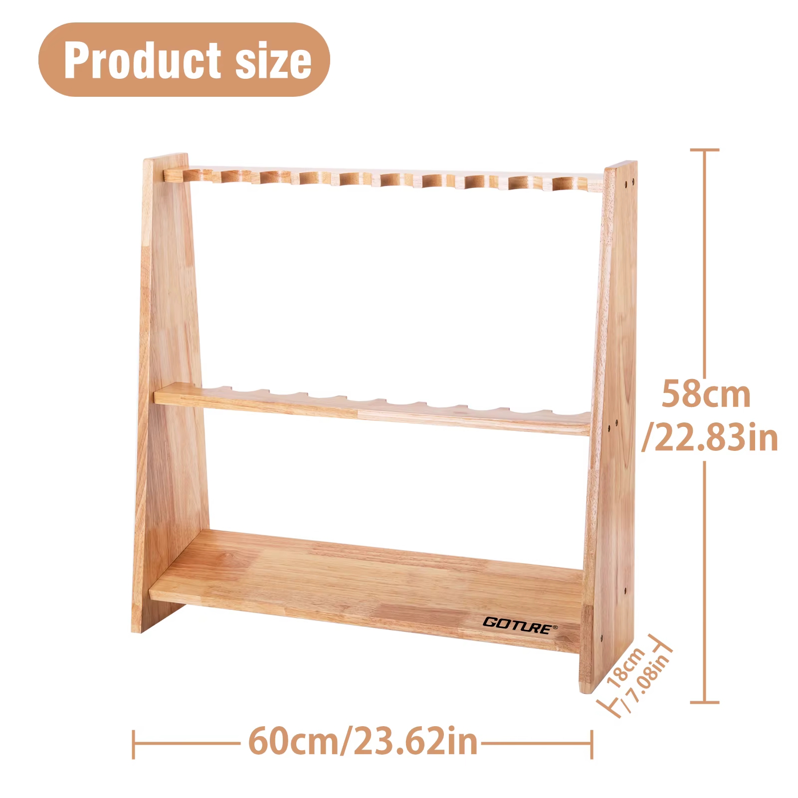 Soporte de Cañas de Pescar Goture – Estantería de Pared - imagen 3