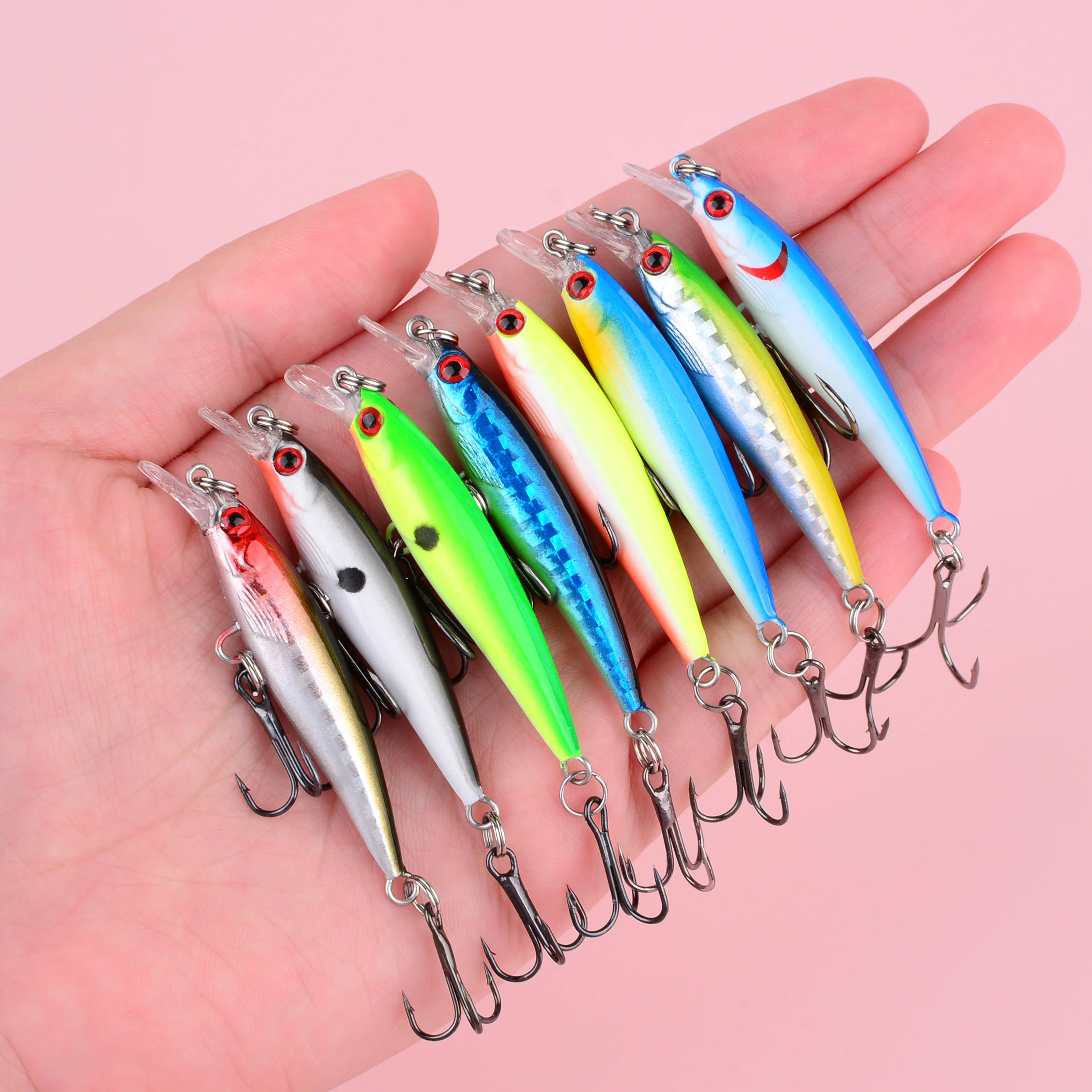 Señuelo Minnow hundible tipo swimbait para lucio y lubina