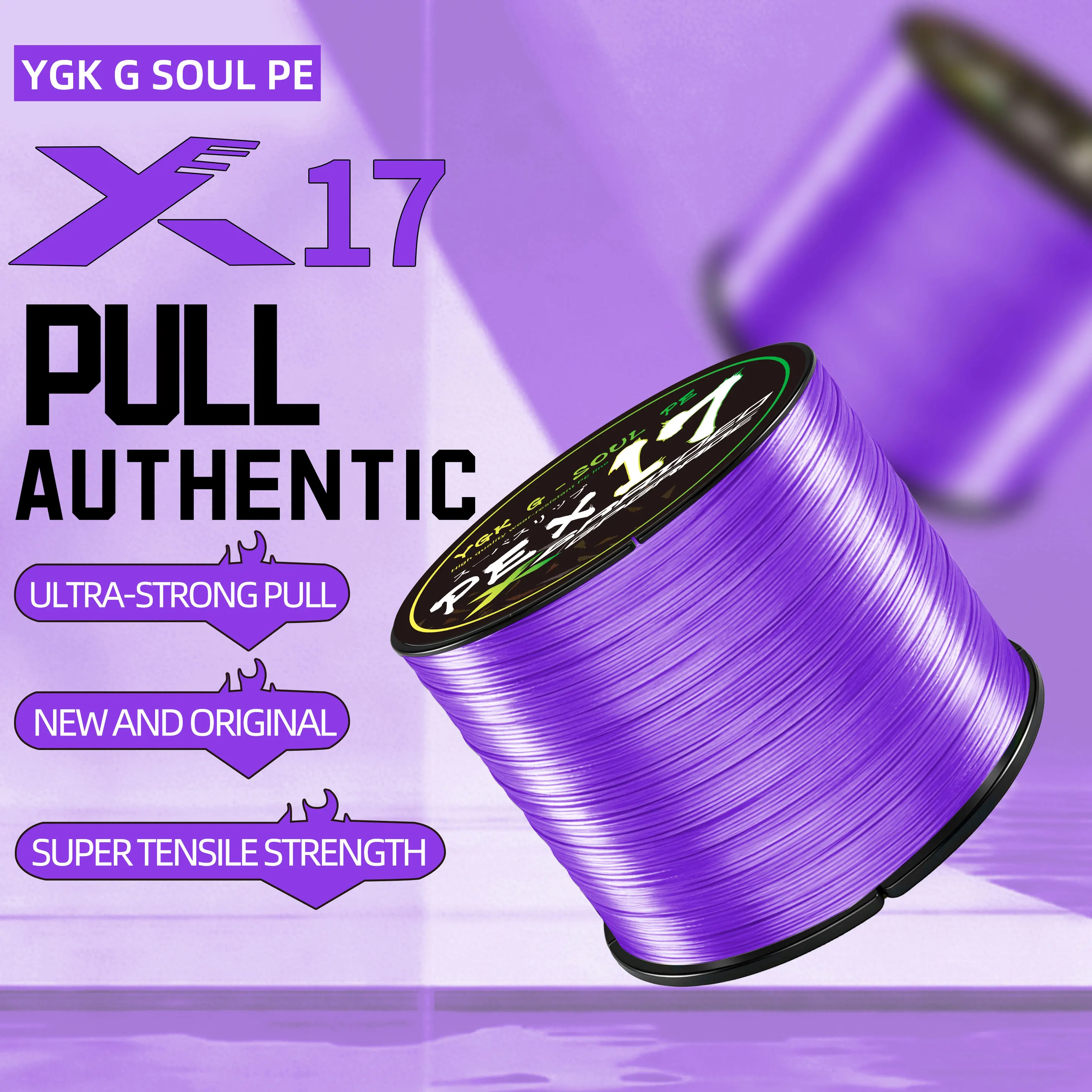YGK X17 Línea Trenzada Multifilamento – Resistente para Carpa y Trucha - imagen 2