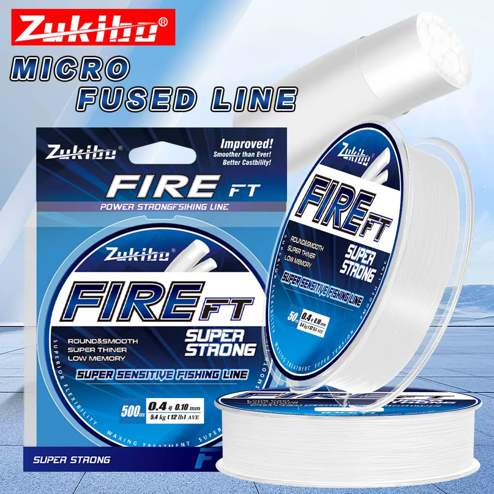 ZUKIBO FIRE FT Línea trenzada microfundida para hielo resistente - imagen 3
