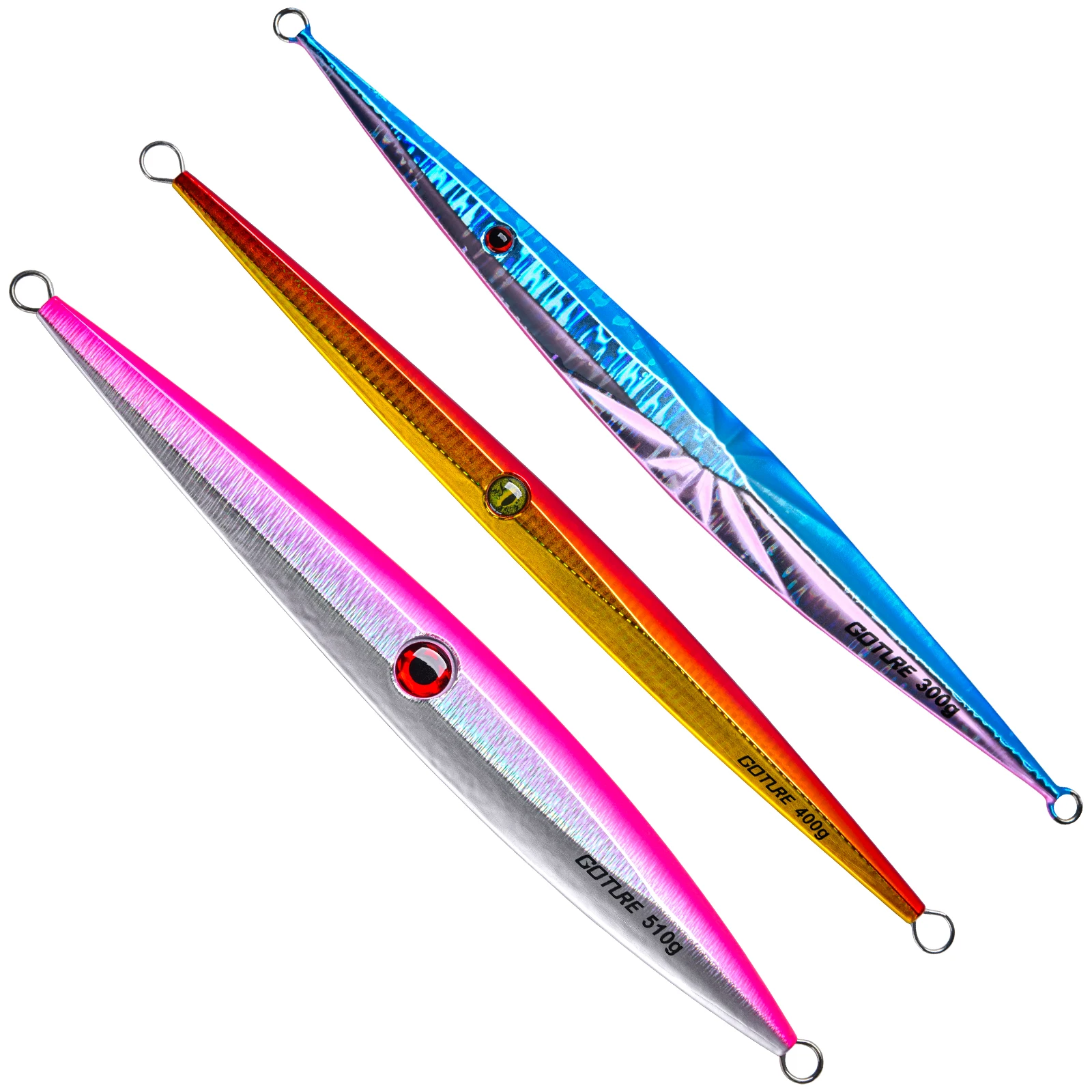 Goture Jig metálico electrochapado para jigging lento, cebo