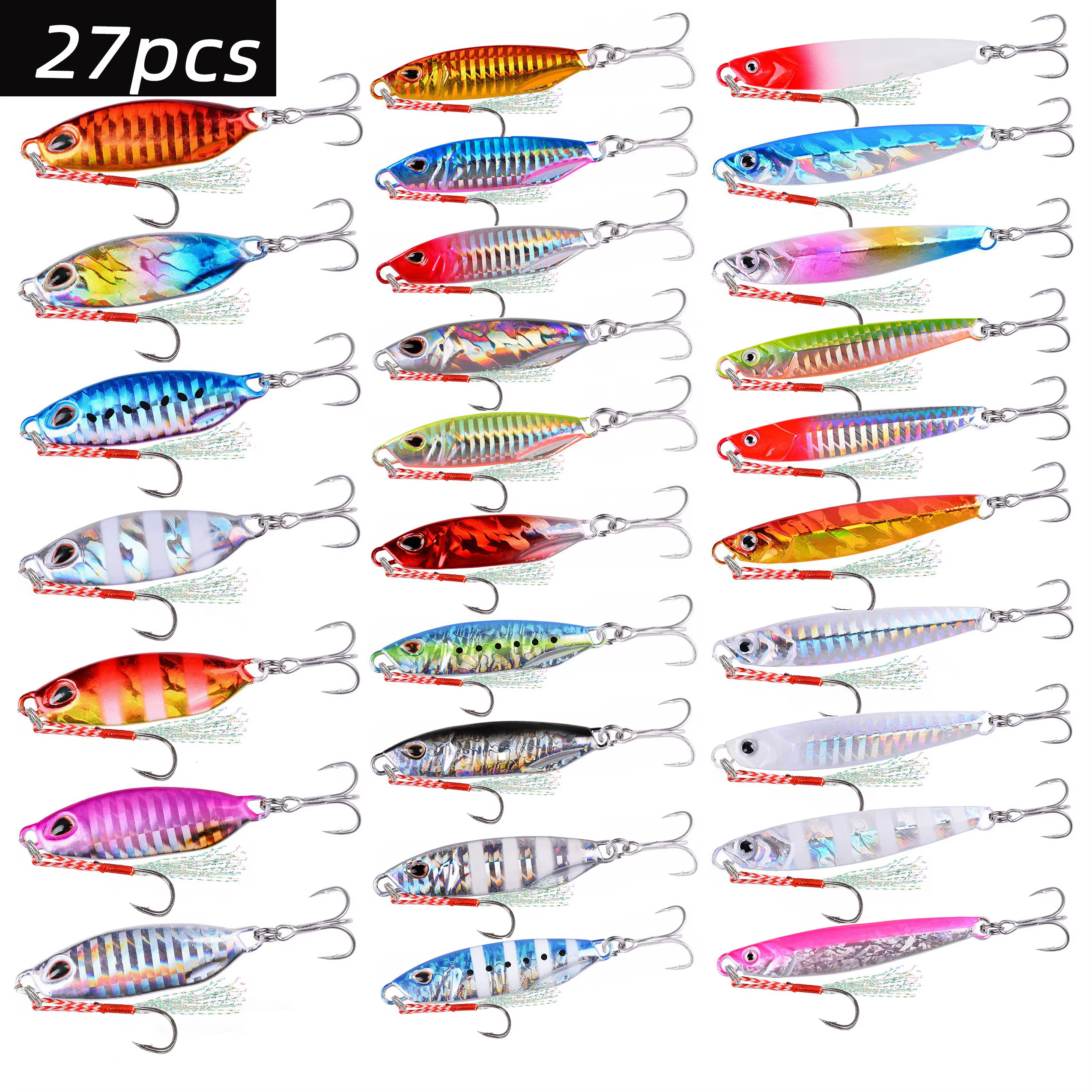 Conjunto cucharas metálicas Jigging – Señuelos para lubina premium - imagen 4