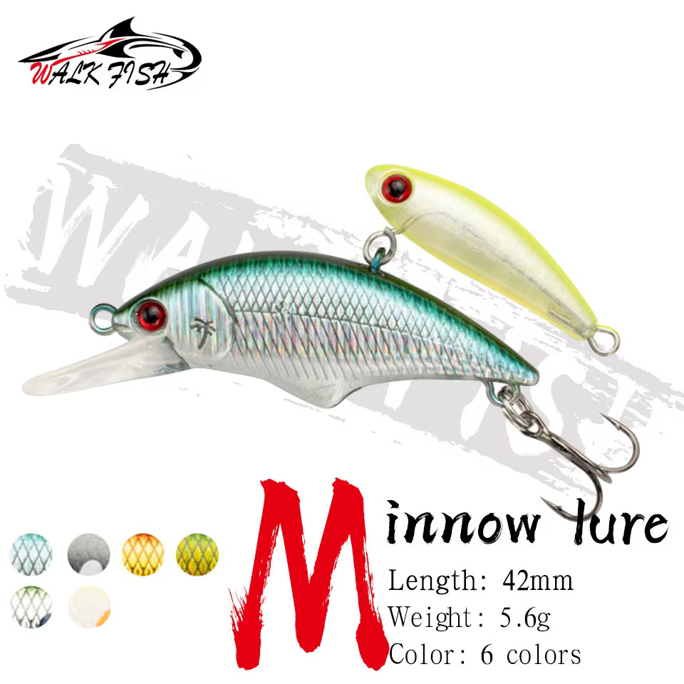 Señuelo Walk Fish Hundido 42mm 5,6g para lubina y perca