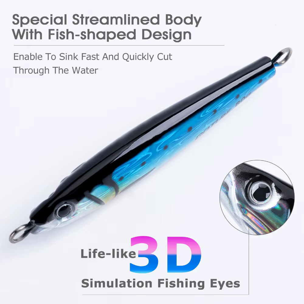 Señuelo lápiz hundido Goture – Wobbler 3D para lubina y carpa - imagen 3