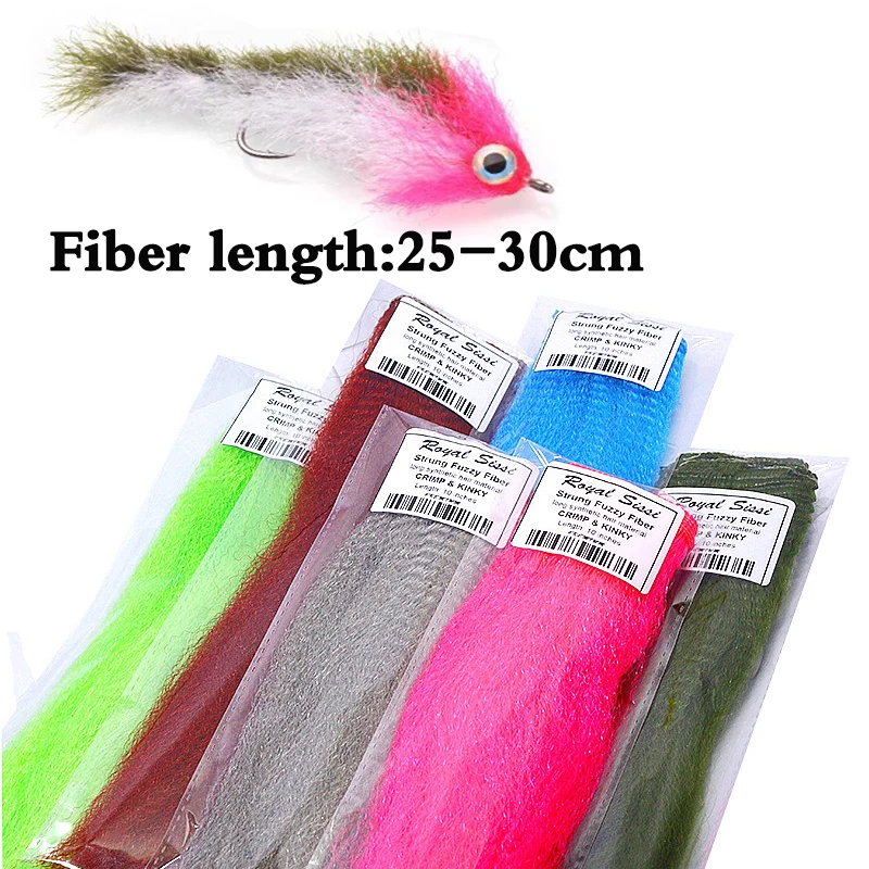 Fibra rizada Kinky Clouser Minnow PERSUADER para moscas agua salada - imagen 3