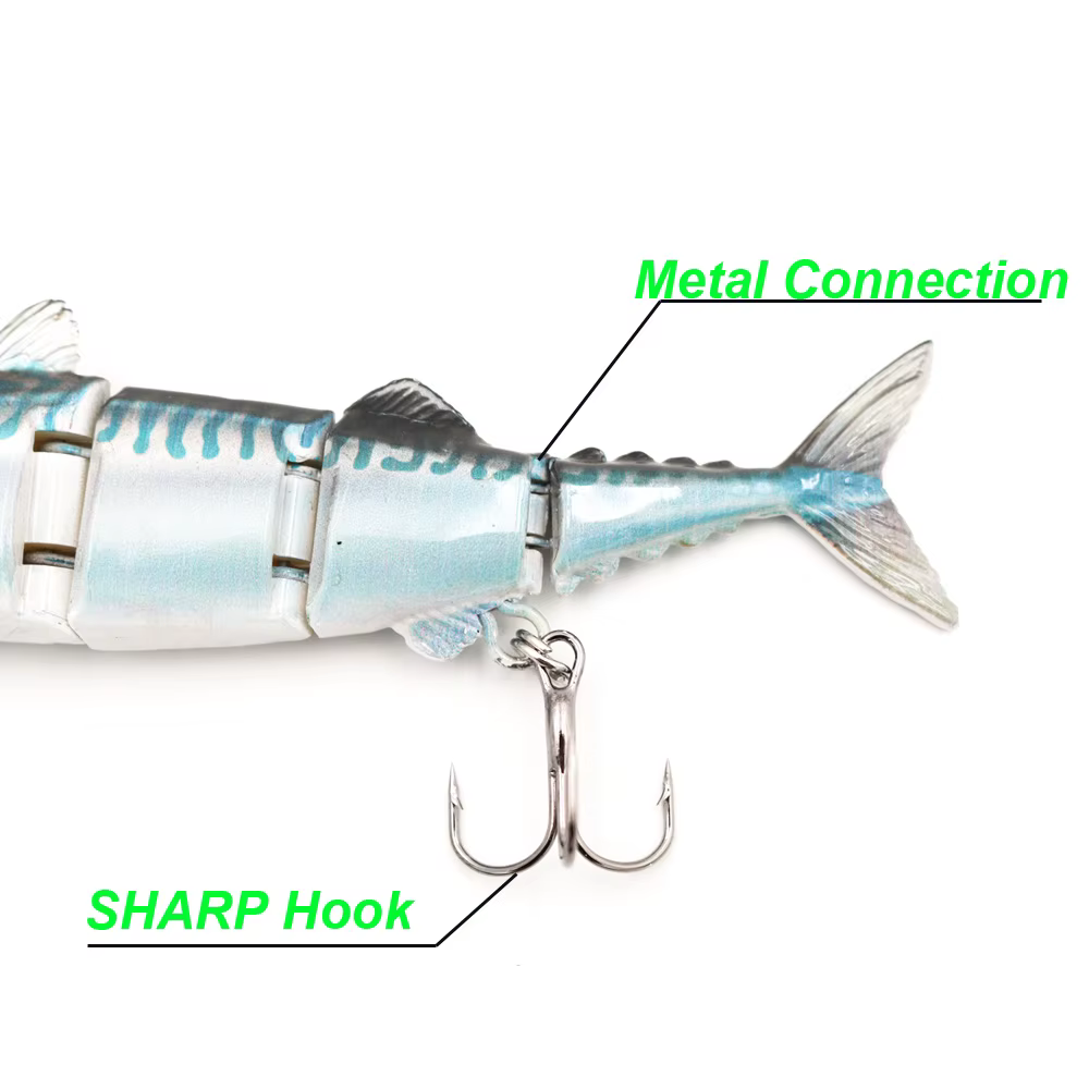 F4J07 Señuelo articulado Swimbait de plástico duro - imagen 3