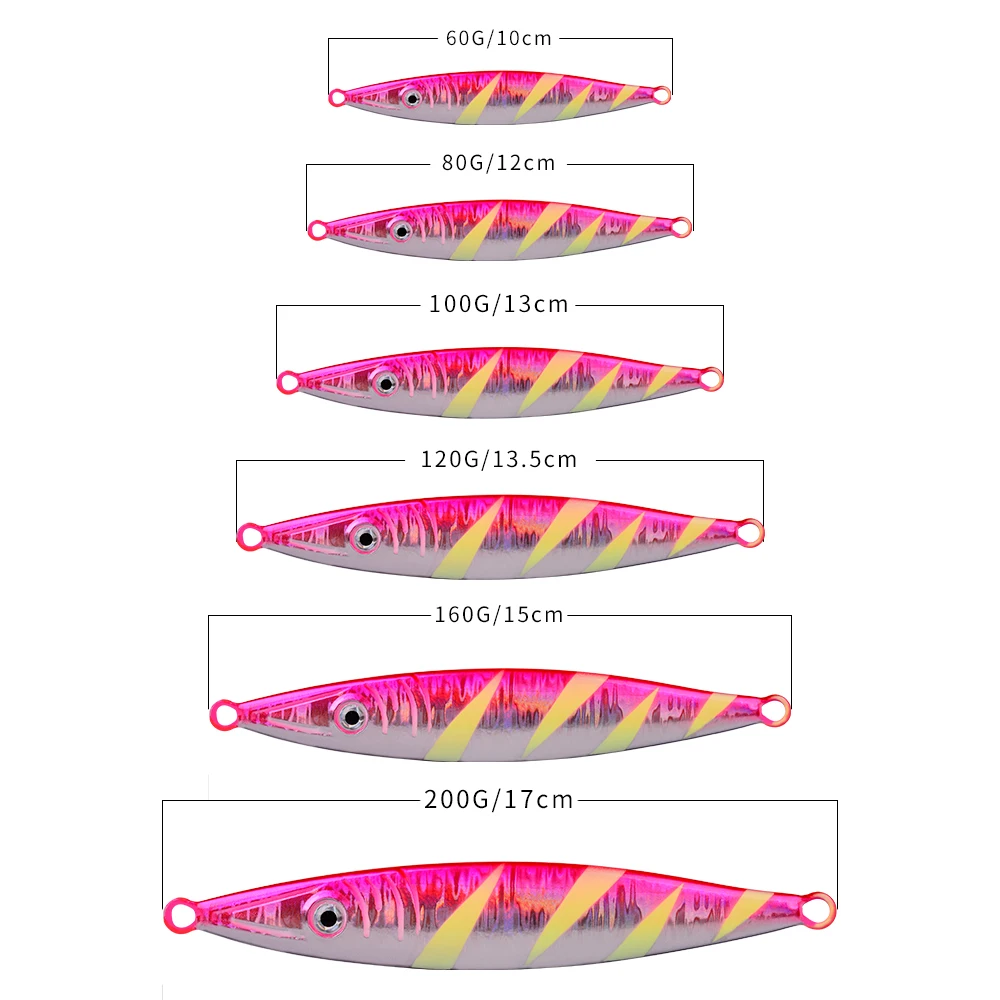 Señuelos con plantilla de metal Proberos para pesca en el mar