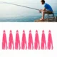 Señuelo calamar PVC ojos realistas rosa para agua salada - imagen 5