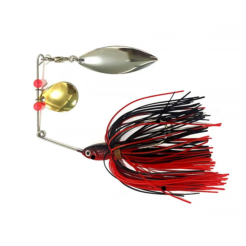 Spinnerbait Bazooka – Señuelo de alambre con falda para lucio - imagen 5