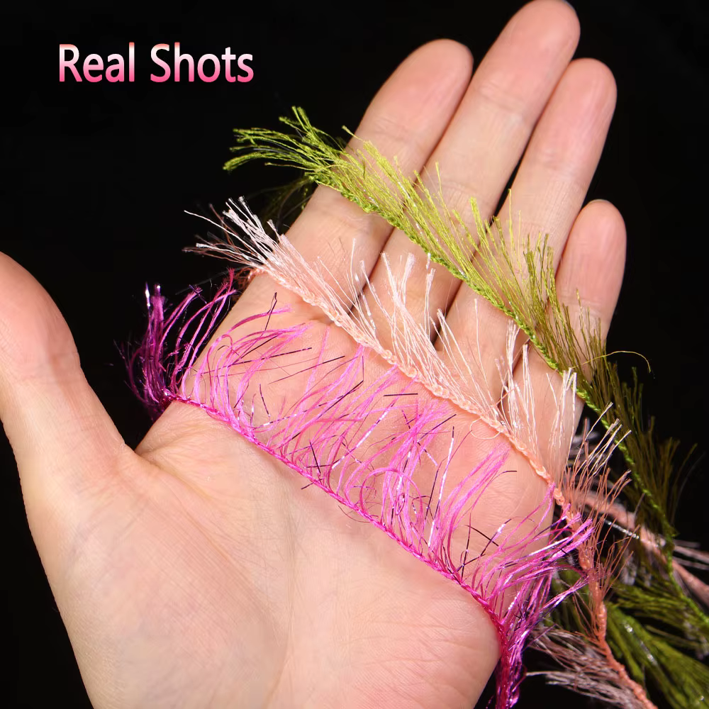 Bimoo Hackle con oropel Flash – Material atado de moscas depredador - imagen 5