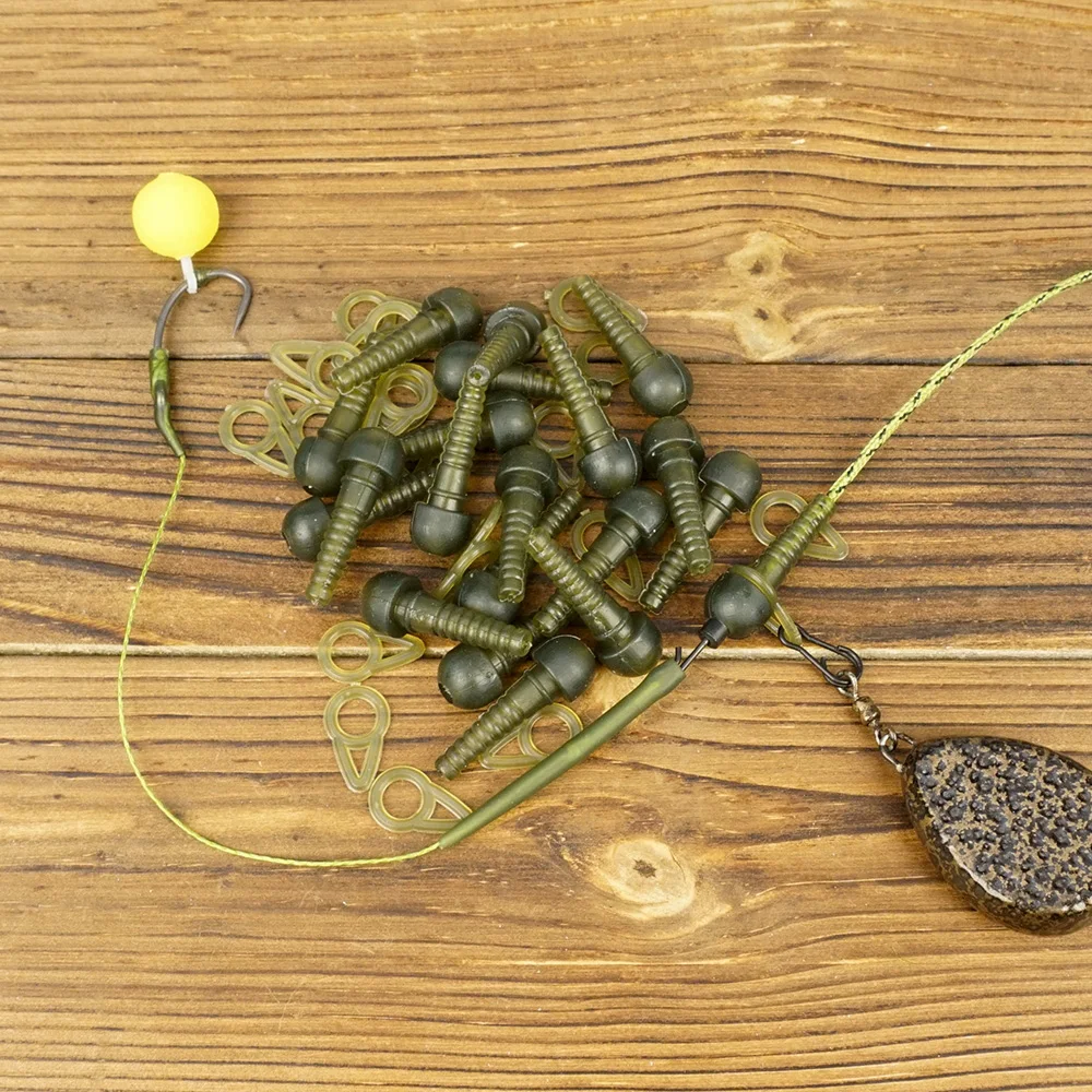 Hirisi clips plomo-goma para pesca de carpa con anillas - imagen 4