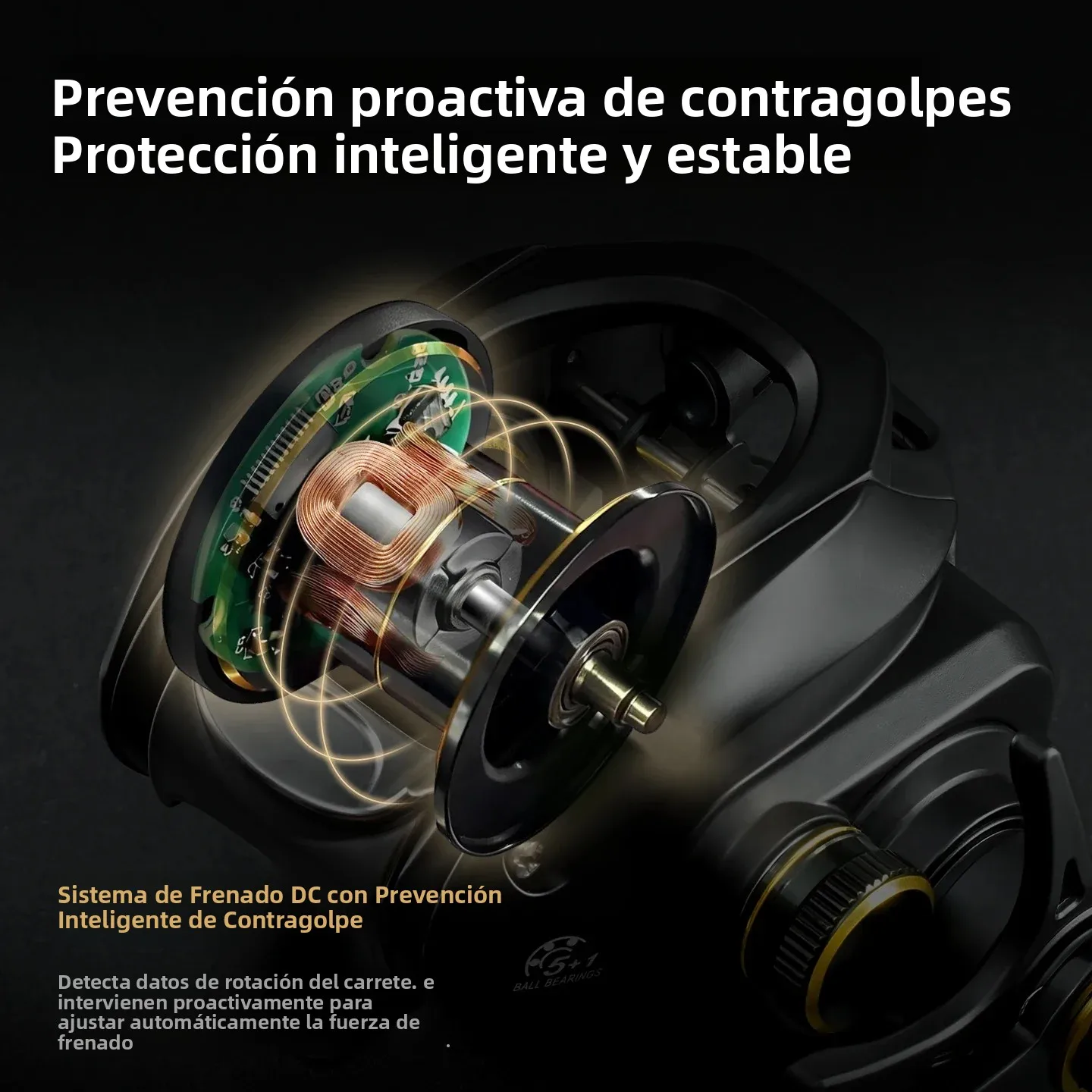 Carrete ultraligero CHILENT DC con control digital y largo alcance - imagen 4