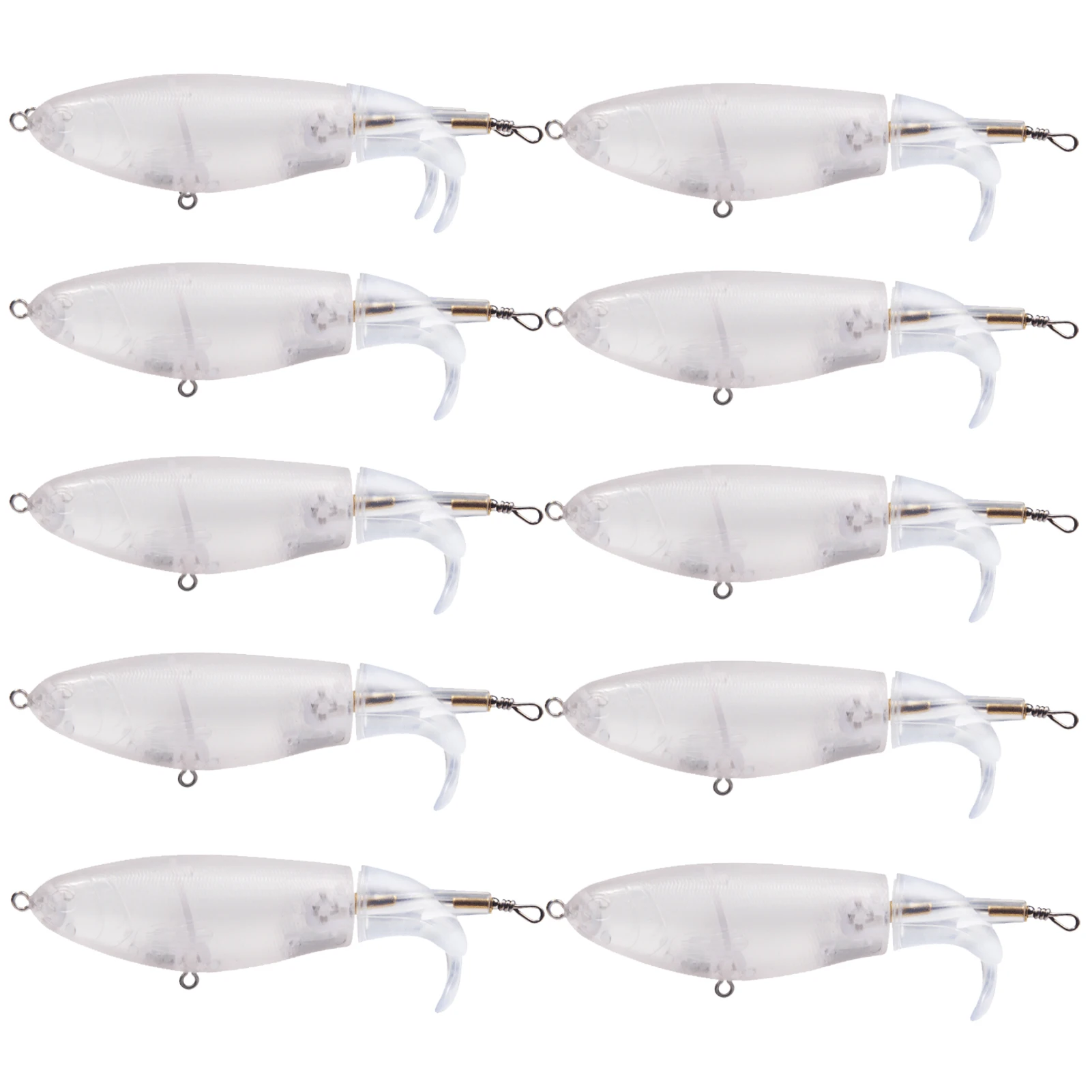 Lote de 20 cebos sin pintar FREE FISHER