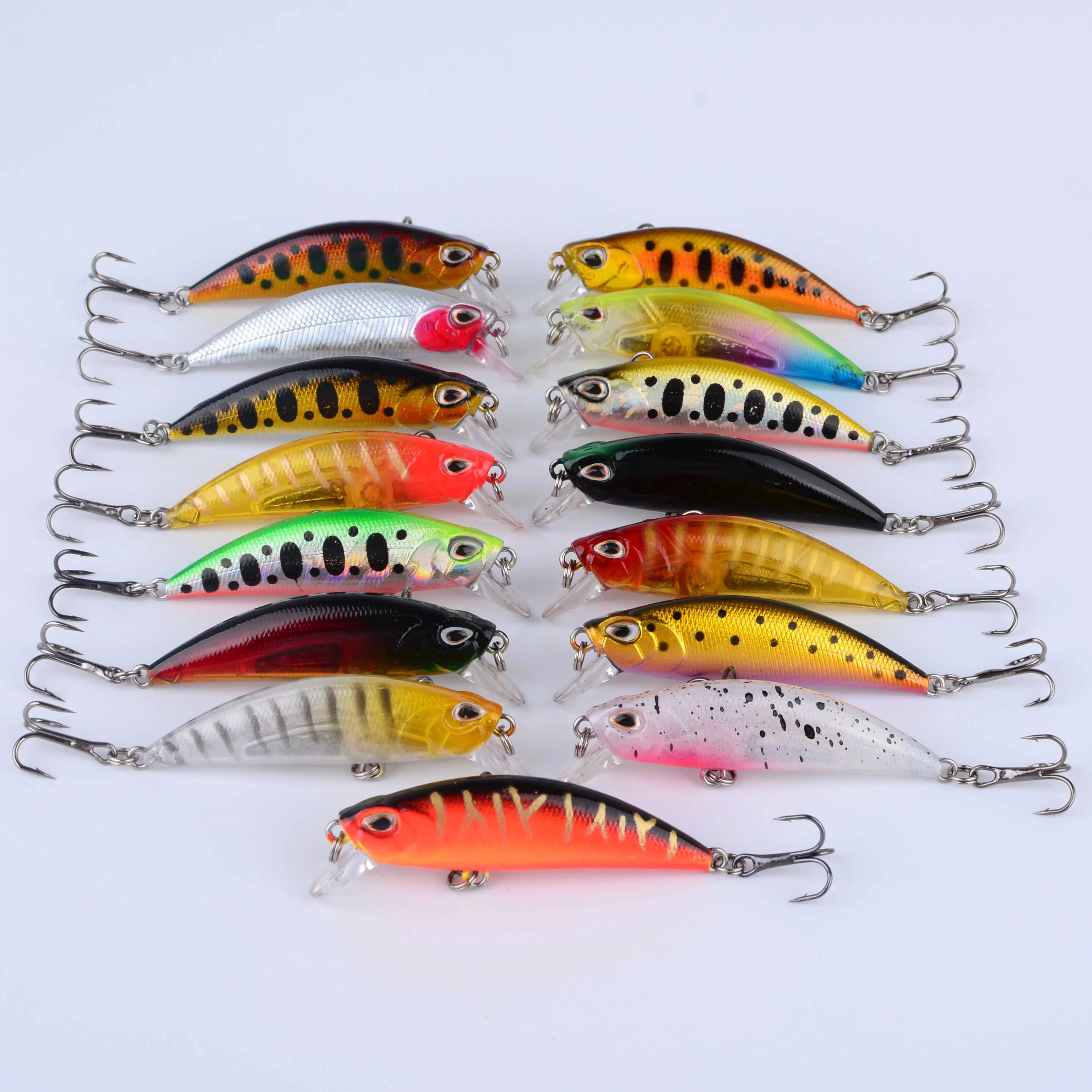 Wobbler Minnow negro hundimiento de señuelo duro para pesca - imagen 5