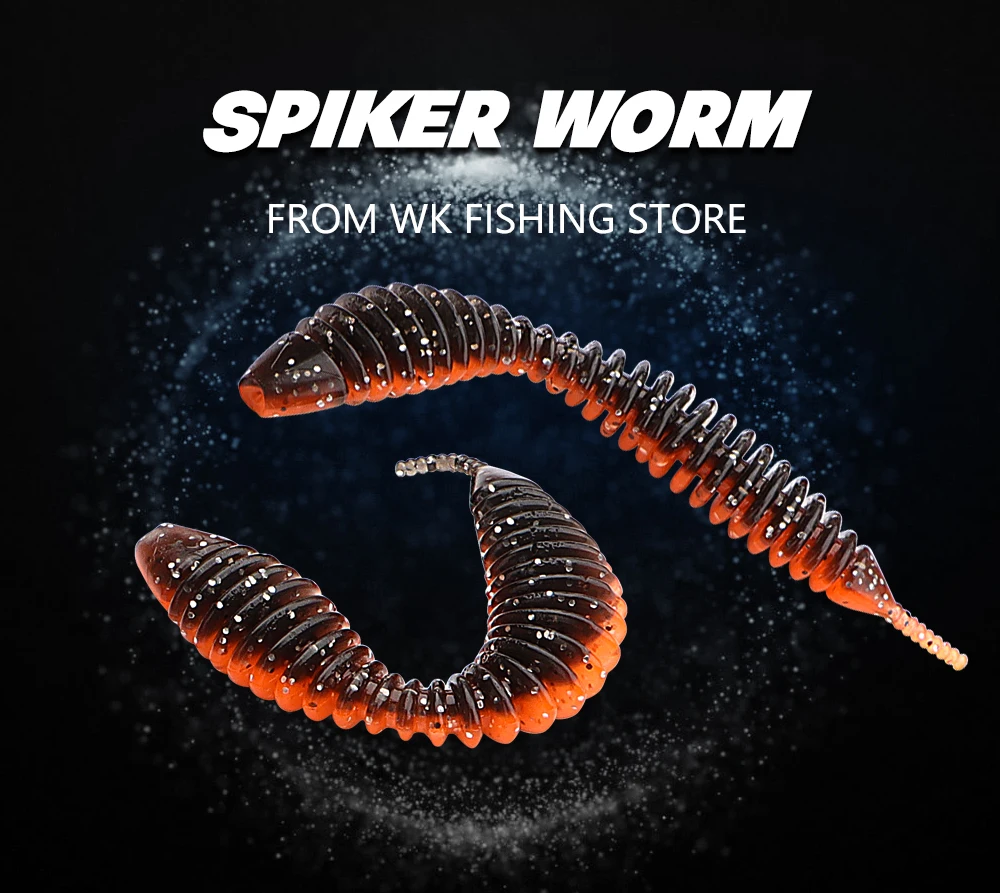 Cebo de gusano Spiker en diferentes colores