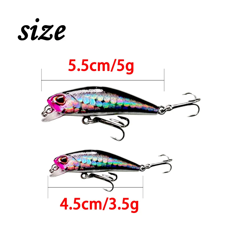 Wobbler miniatura para lubina – 4,5 y 5,5 cm - imagen 3