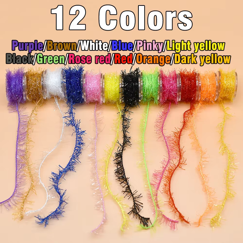 Kit oropel para atar moscas – Chenille y Flash de cristal - imagen 4