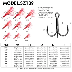 Anzuelos triples PROBEROS Flash Teaser con plumas para lubina