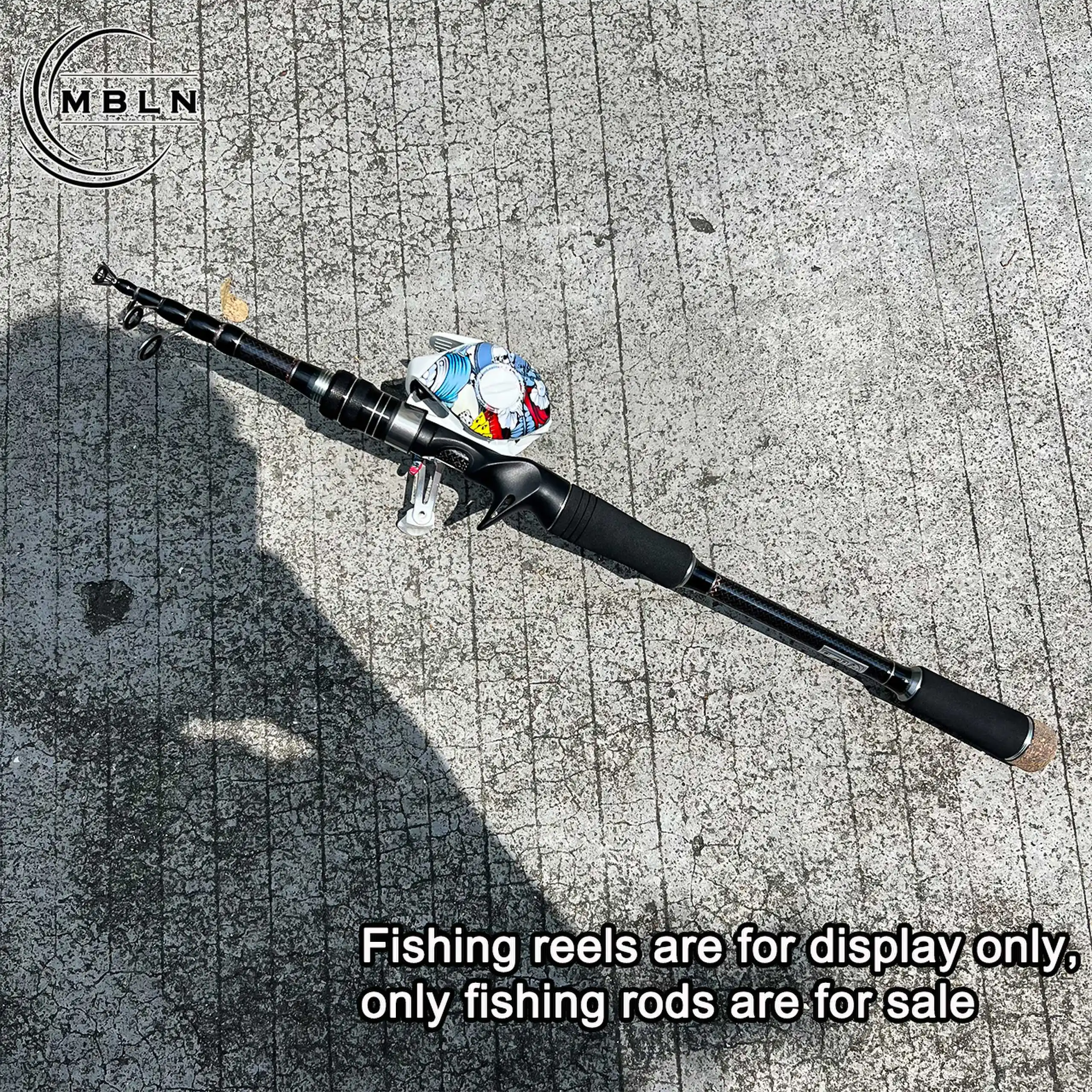 Uso de la caña en un entorno de pesca real