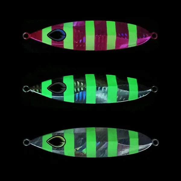 Señuelo Jigging lento de metal luminoso para agua salada - imagen 5