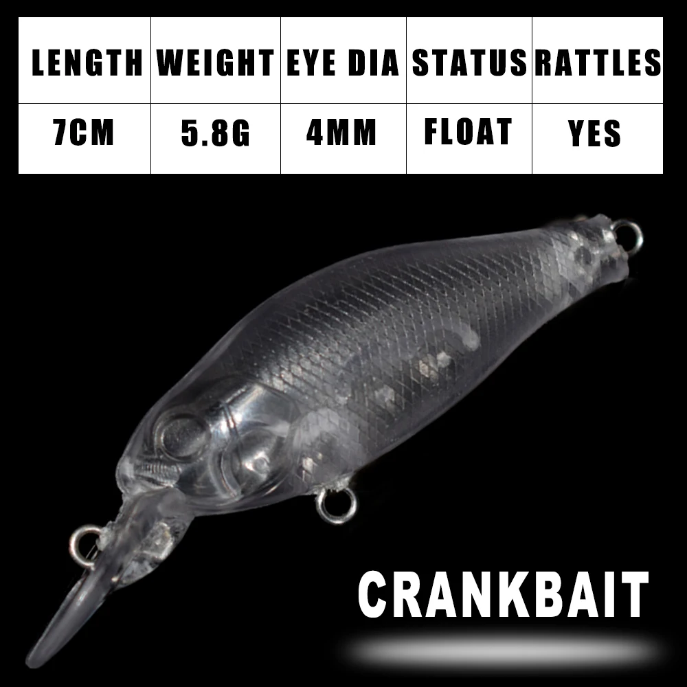 Lote de mini crankbait sin pintar