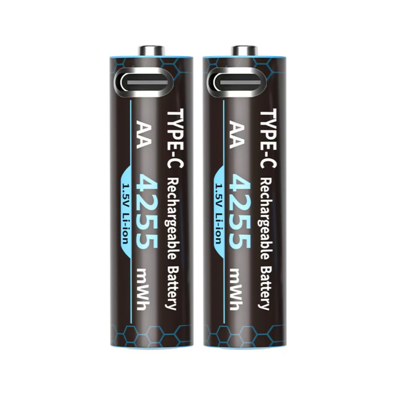 Batería recargable AA con USB Tipo-C y caja de carga