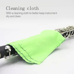 Kit limpieza trombón con paño, guantes y cepillo cerdas suaves