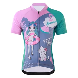 Ropa de ciclismo infantil: jersey manga corta transpirable Pro MTB