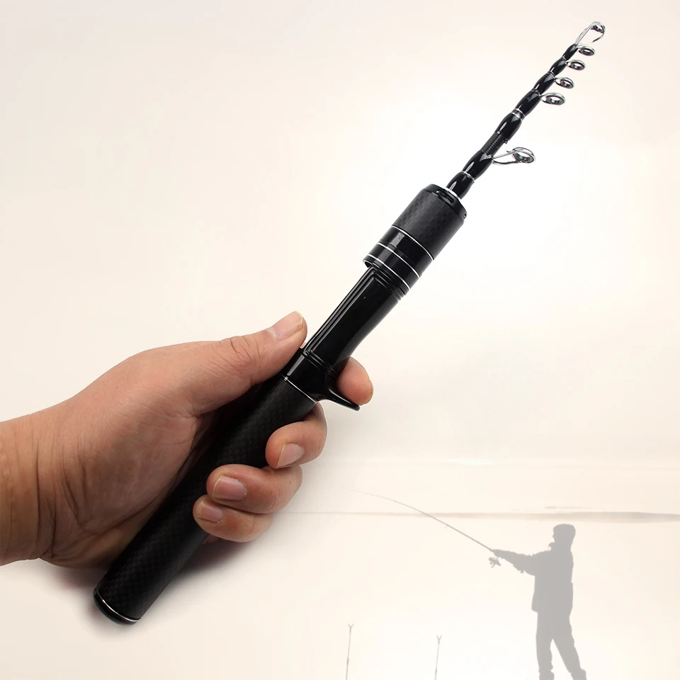 Caña de spinning carbono telescópica ligera resistente versátil - imagen 4