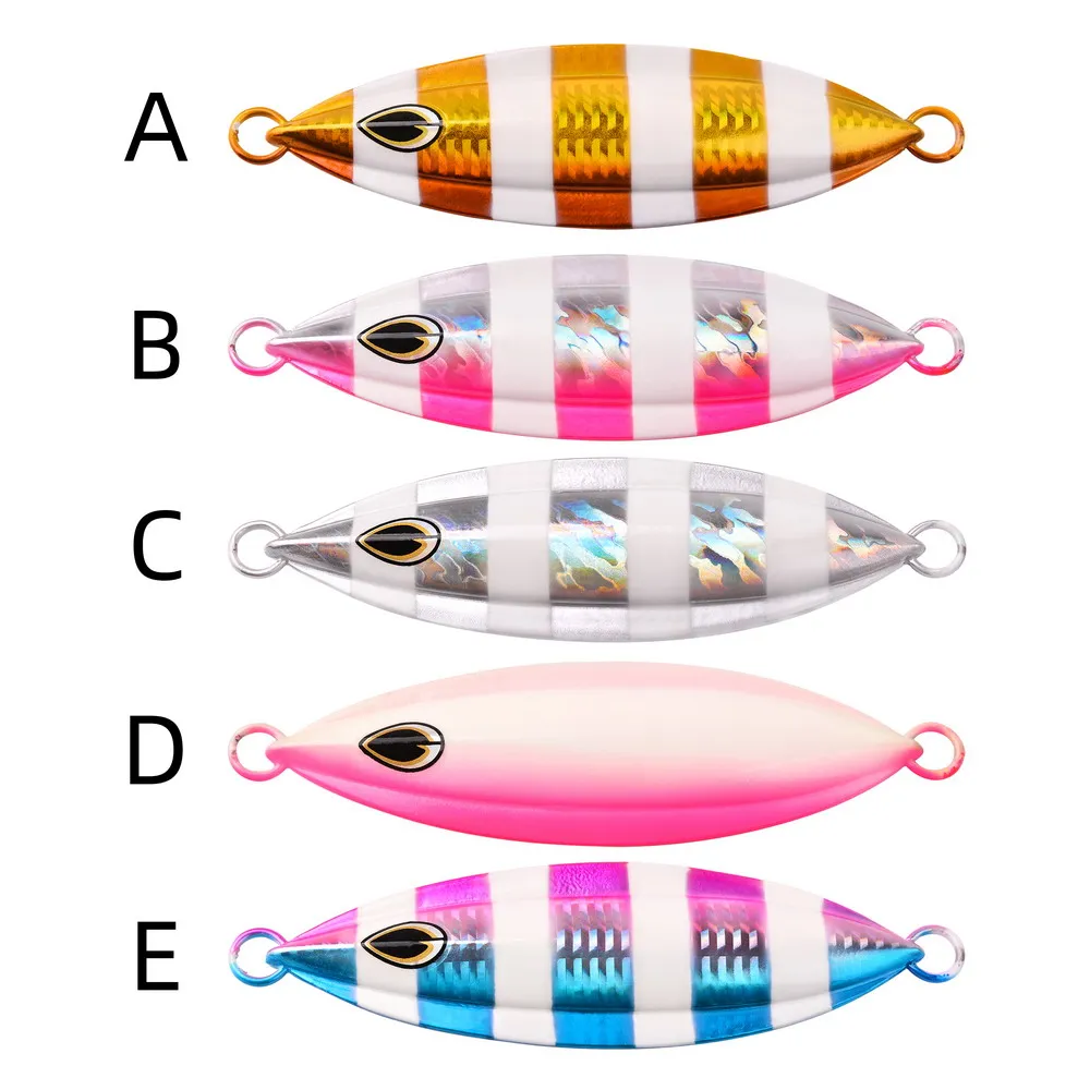 Señuelo de pesca jigging lento metálico