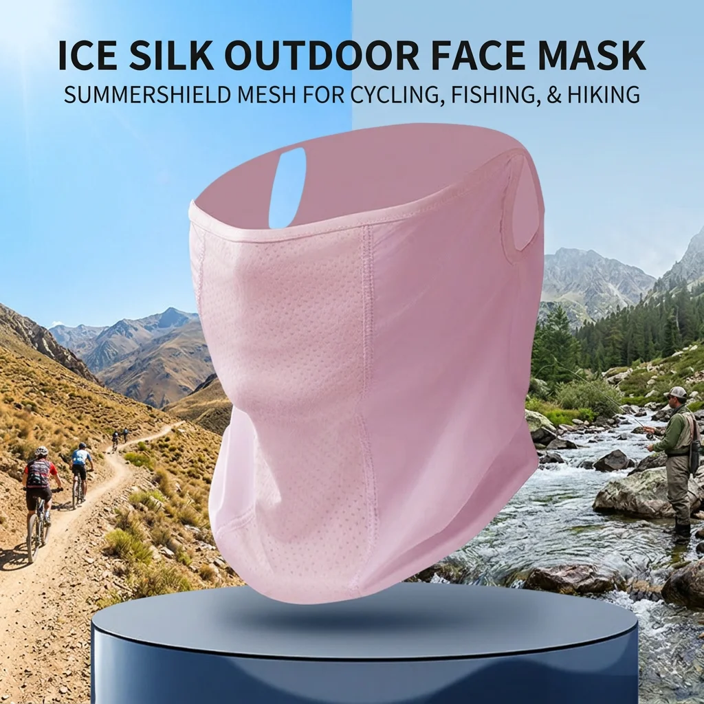 Mascarilla refrescante para pesca y ciclismo con protección solar - imagen 2