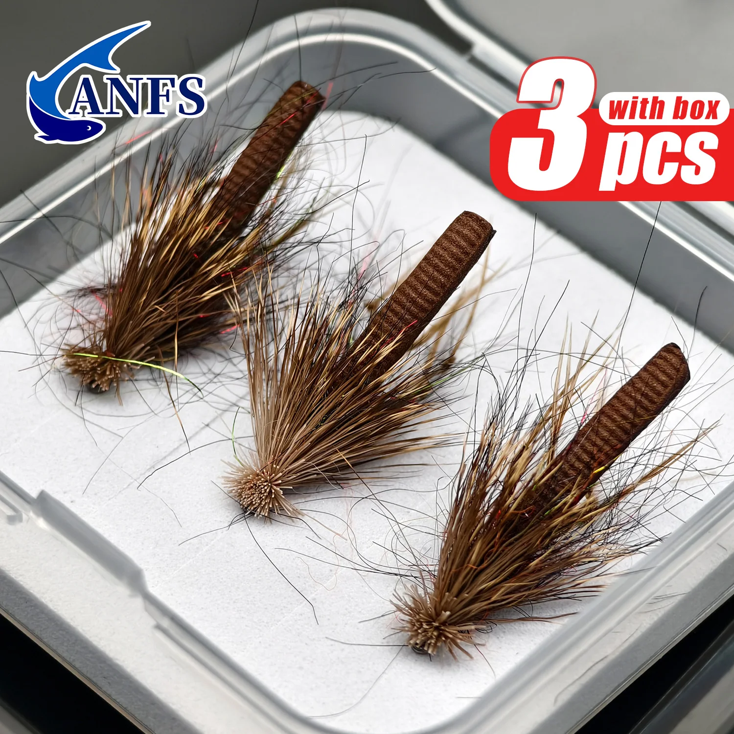 ANFS Mosca seca MayFly – Broche a mano para trucha y lubina ganadora - imagen 5