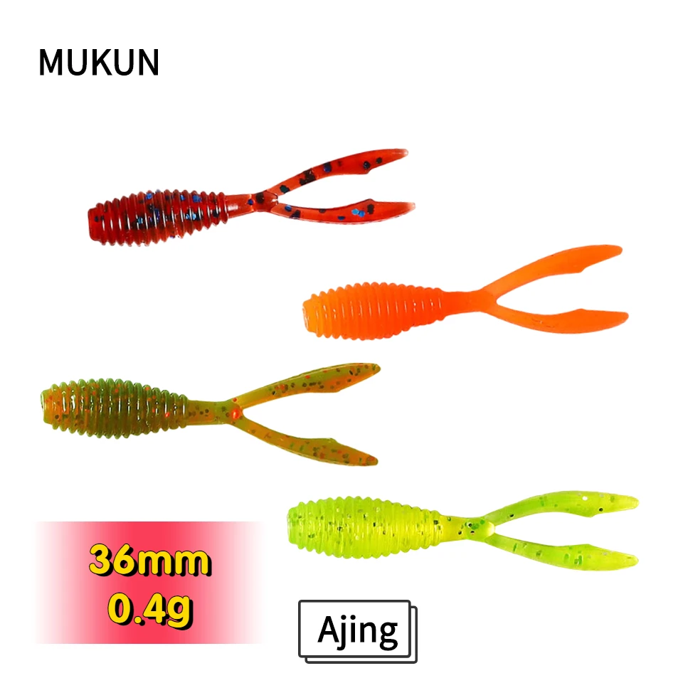 MUKUN Swimbait doble cola – 3,6 cm 0,4g para lucio - imagen 4