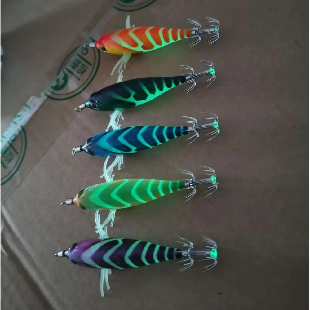 Señuelo de calamar camarón sepia brillo para pesca en agua salada - imagen 3