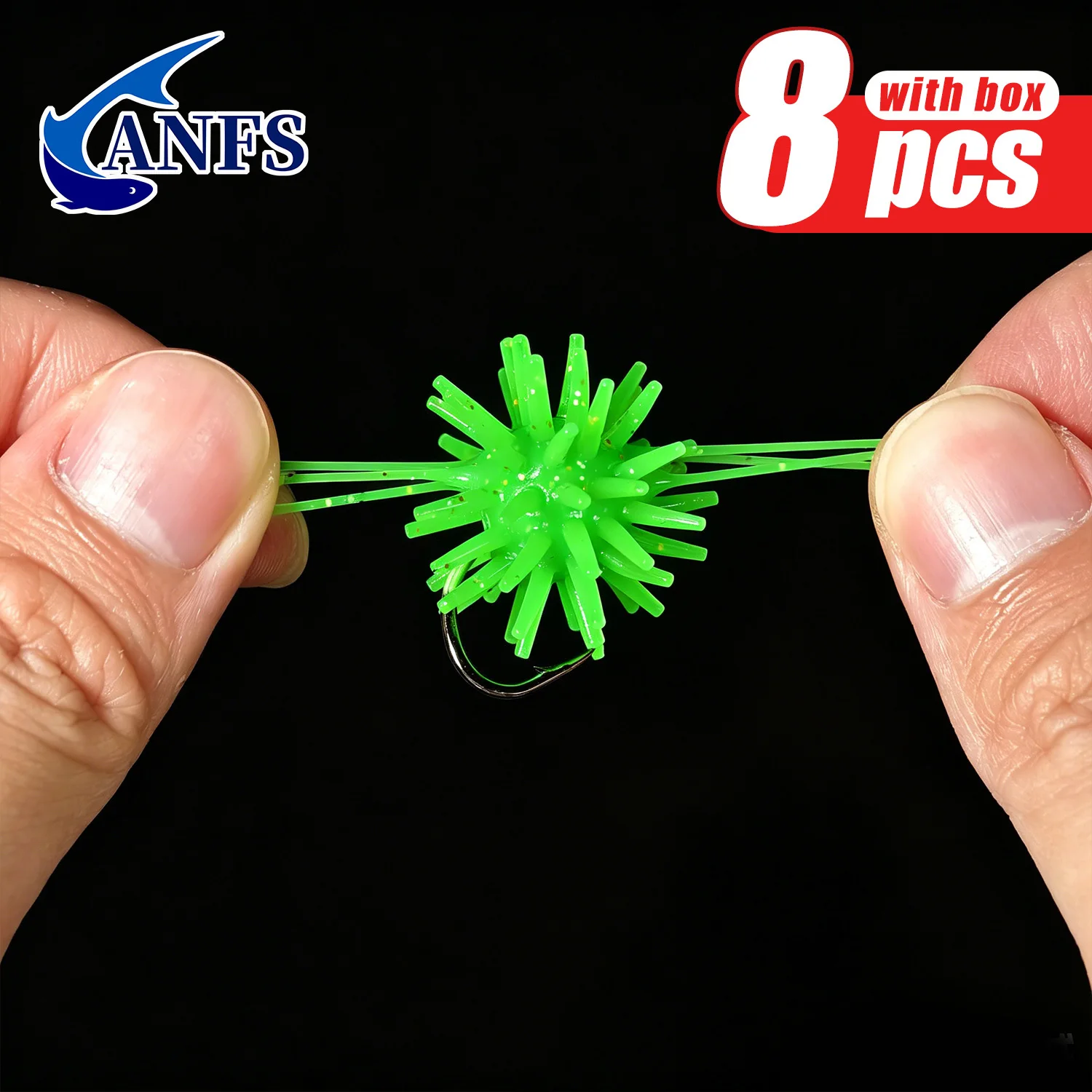 ANFS Señuelos tipo erizo de mar para lubina Champion, cebo blando - imagen 3