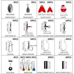 ShareShark Set Accesorios de Pesca con plomos y emerillones