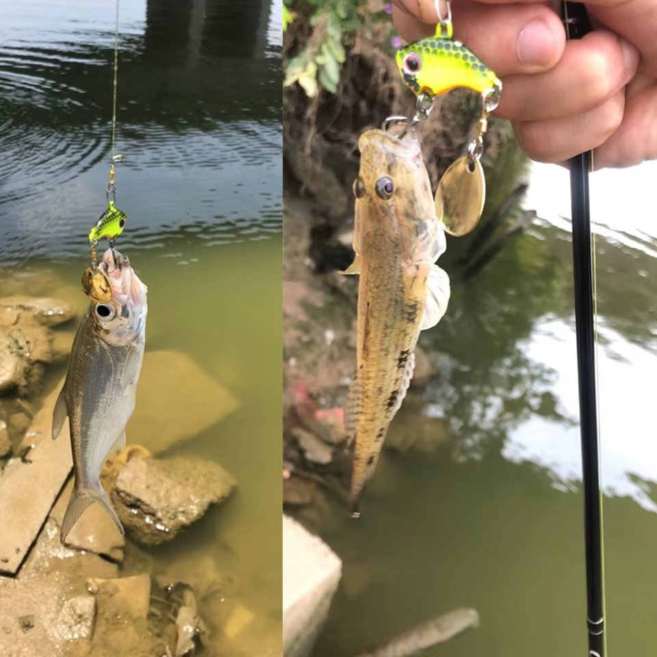 Señuelo Metal VIB giratorio 9-22g – Cuchara y Pin para pesca - imagen 5