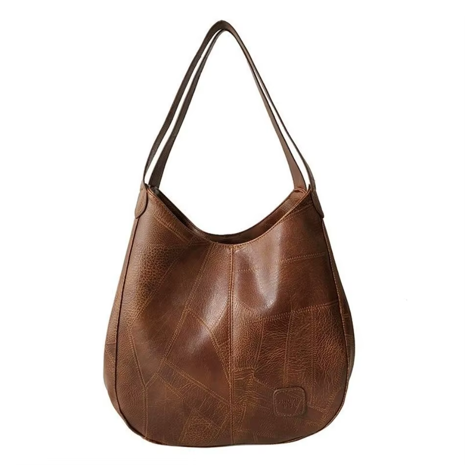 Bolso Tote Grande Cuero Vintage – Hombro Mujer Diseñador