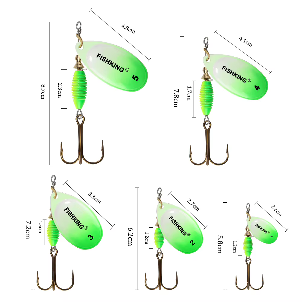 Spinner FTK para Lucio – Señuelo duro con anzuelo triple - imagen 2
