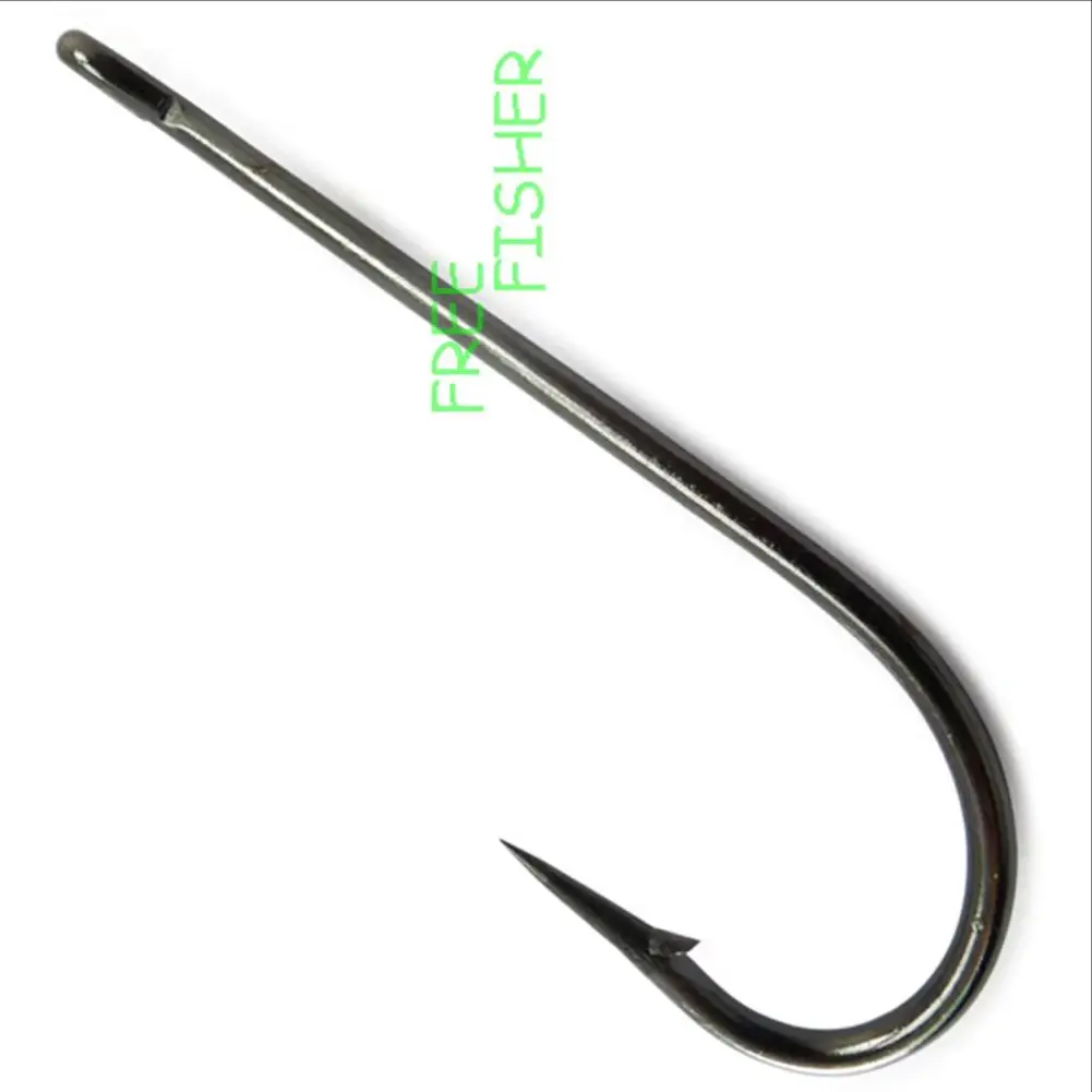 Anzuelos de pesca con ojo Free Fisher – vástago largo, acero - imagen 2