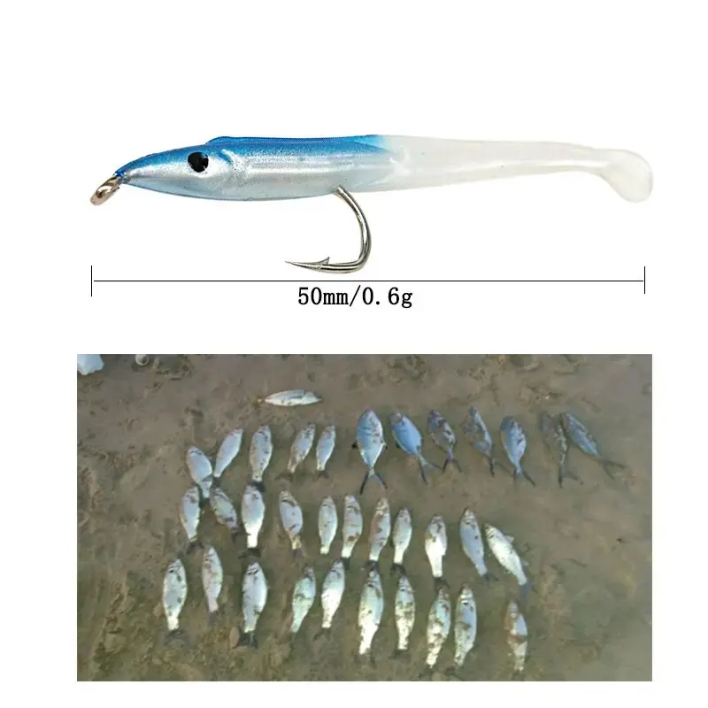 SUNMILE Anguila de vinilo flexible para pesca de carpa