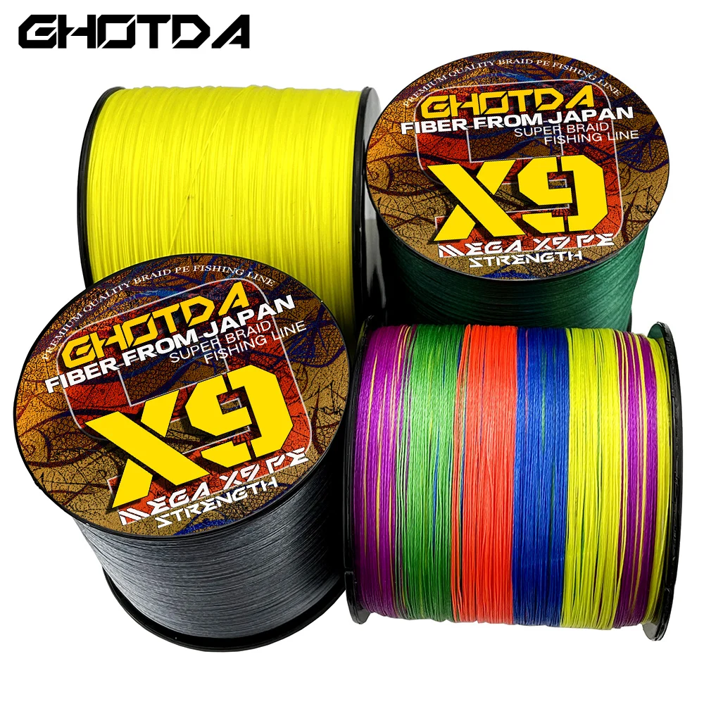 GHOTDA línea de pesca trenzada PE multifilamento suave súper fuerte - imagen 4