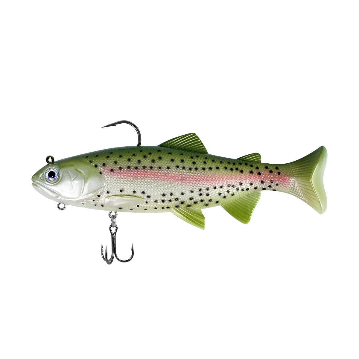 Swimbait blando 18cm 125g con cabeza de plomo y cola en T - imagen 3