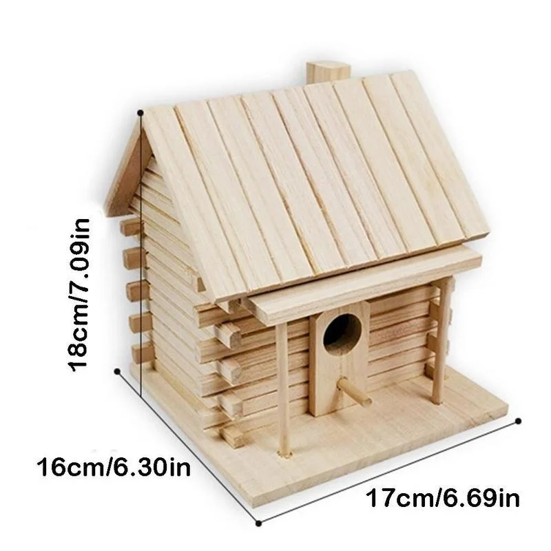 Caja nido madera colgante bricolaje para loros cacatúas golondrinas