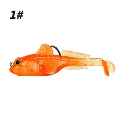 Señuelo Goby de silicona para lubina con anzuelo jig head