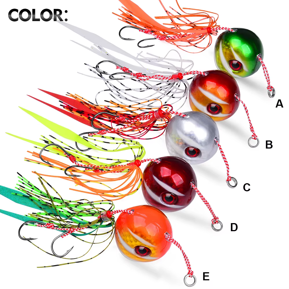 Slow Jig Head Proberos – Falda de Pulpo para agua salada - imagen 3